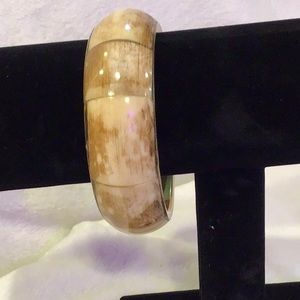 Horn and brass vintage bangle brass